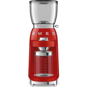 SMEG CGF01RDEU - Elektrische koffiemolen - Rood - 30 maalstanden