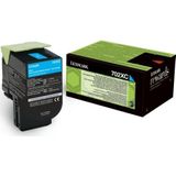 Lexmark 702XC R tonercartridge 1 stuk(s) Origineel Cyaan