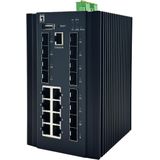 LevelOne IGX-2072 netwerk-switch Managed L2+ Gigabit Ethernet (10/100/1000) Zwart