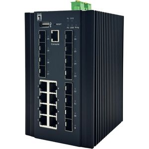 LevelOne IGX-2072 netwerk-switch Managed L2+ Gigabit Ethernet (10/100/1000) Zwart