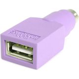 StarTech.com - GC46FMKEY - USB naar PS/2 Adapter - Zwart - Levenslange Garantie