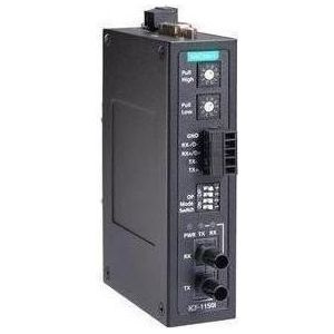 Moxa ICF-1150I-M-ST-T - Industriële RS-232422485 naar multi-mode glasvezelomvormer, ST-connector, 2 kV, Data converter
