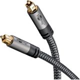 Goobay TOSLINK kabel, 3 m, Sharkskin grijs (3 m), Audiokabel