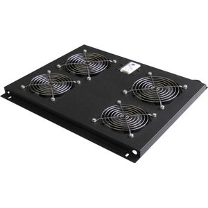 Wp Dakventilatie-unit met vier ventilatoren, 80 cm diep., Accessoires voor serverkasten, Zwart