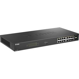 D-Link 18-PORT UNMANAGED POE+-SWITCH (18 ports), Netwerkschakelaar, Zwart