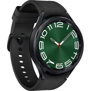 Samsung Galaxy Horloge 6 Classic Zwart 47mm (47 mm, Roestvrij staal, Eén maat voor iedereen), Sporthorloges + Smartwatches
