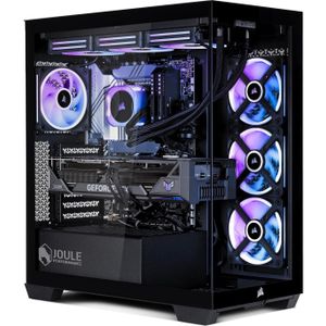 Joule Performance High End Gaming PC RTX5070TI R7X3D 32GB 3TB L1134856 (1000 GB, 32 GB, AMD Ryzen 7 9800X3D, GeForce RTX 5070 Ti), PC, Zwart