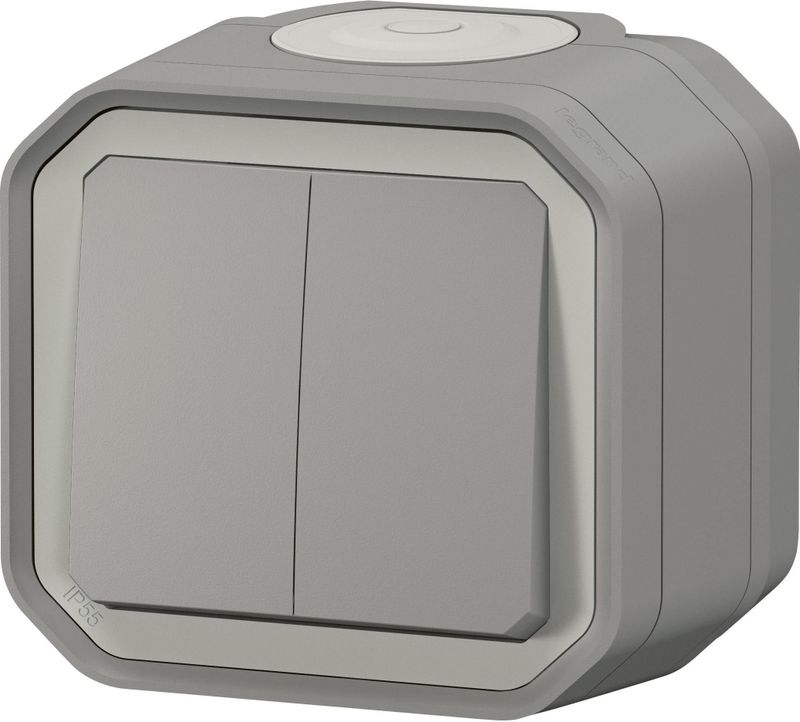 Plexo - Opbouwschakelaar - Vochtige Ruimtes - Eenvoudig Design