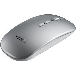 Yesido - Wireless Mouse (KB15) - 800/1200/1600DPI, 2.4G Connection - Silver (Draadloze), Muis, Zilver