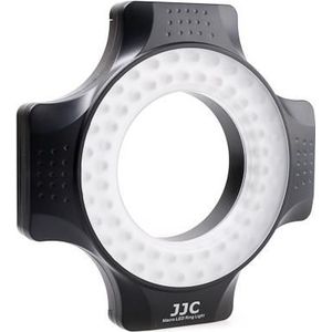 JJC LED 60 Macro LED Ringlicht, Studioflitser, Zwart