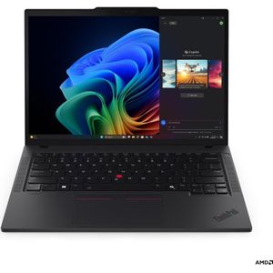 Lenovo THINKPAD T14 RYZEN AI 5 PRO 340 (14", 512 GB, 16 GB, Frans), Notebook, Zwart