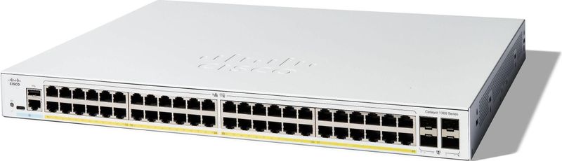 Cisco - Catalyst 1300 - Netwerkschakelaar - Grijs - 48 Poorten - 375 W PoE