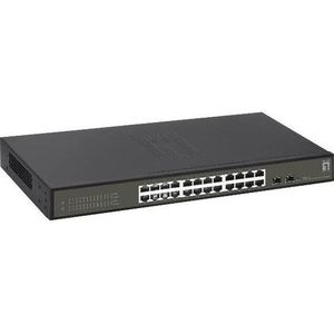 LevelOne GES-2126 netwerk-switch Managed L2 Gigabit Ethernet (10/100/1000) Zwart