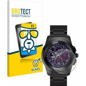 BROTECT Gehard glazen schermbeschermer, Smartwatch beschermfolie, Transparant
