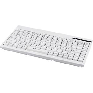Gett GCQ Cleantype Easy Basic Compact compact toetsenbord met kunststof behuizing 88 toetsen USB kleur w (DE, Bedraad), Toetsenbord, Wit