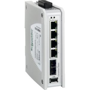 Schneider Electric ConneXium Premium Unmanaged-4 poorten voor TCSESPU053F1CU0 (5 ports), Netwerkschakelaar