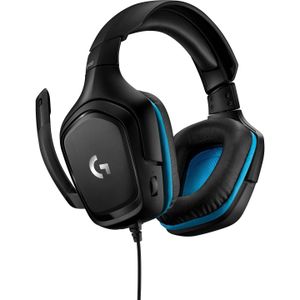 Logitech G G432 (Bedraad), Gaming headset, Zwart