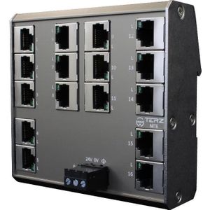Terz NITE-RF16-1100 onbeheerd Ind.Ethernet, Netwerkschakelaar