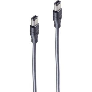 Shiverpeaks -BASIC-S--FireWire aansluitkabel, IEEE 1394B kabel, 9-pins male naar 1394B 9-pins male, 1,8m (1.80 m, FireWire), Interfacekabel