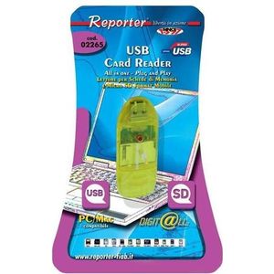 Reporter CARD READER PER SD 02265 () (USB), Geheugenkaartlezer, Groen