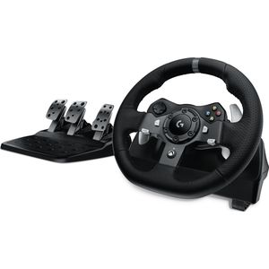 Logitech G G920 Driving Force (Xbox, PC) (Xbox One S, Xbox serie S, PC, Xbox One X, Xbox serie X), Controller, Zwart