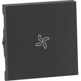 Seano - Rocker met Ventilatorsymbool - Antraciet - Gerecycled Kunststof