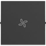 Seano - Rocker met Ventilatorsymbool - Antraciet - Gerecycled Kunststof