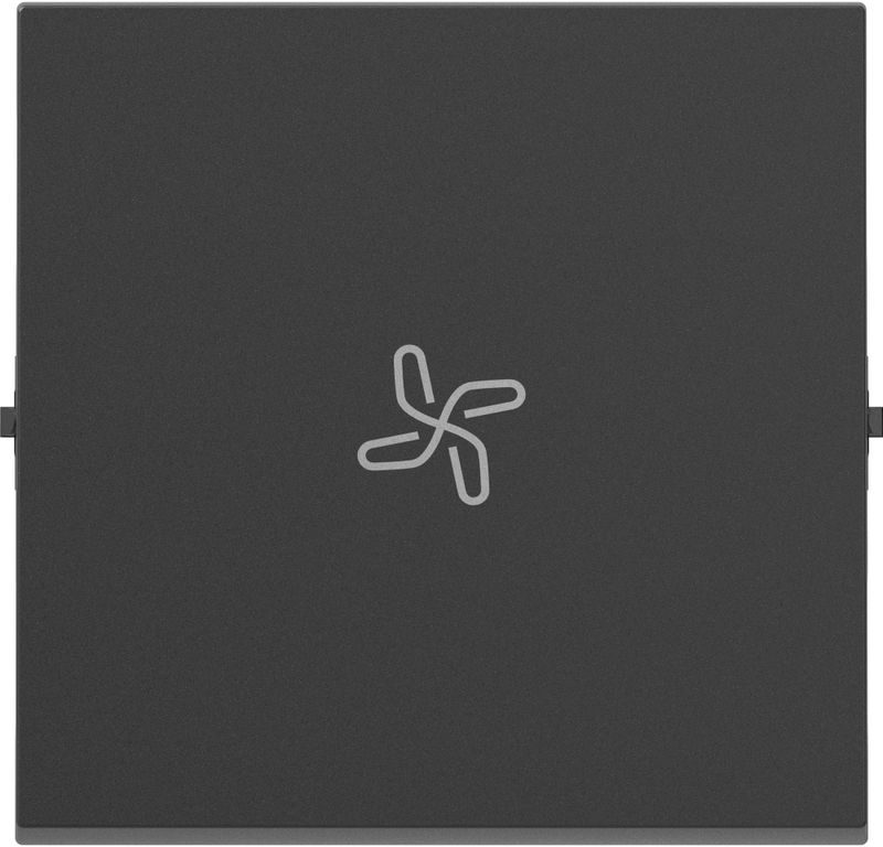 Seano - Rocker met Ventilatorsymbool - Antraciet - Gerecycled Kunststof