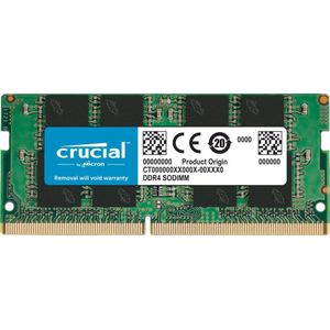 Crucial SORAM Crucial D4 3200 8GB Lade (1 x 8GB, 3200 MHz, DDR4 RAM, SO-DIMM), RAM