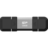 Silicon Power - C51 - USB Flash Drive - 128 GB - USB TYPE-A en TYPE-C - Zilver