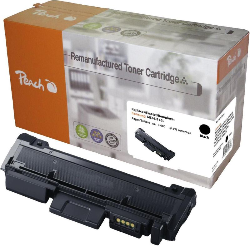 Peach 111825 tonercartridge 1 stuk(s) Compatibel Zwart