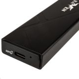 Silverstone SST-RVS03 - M.2 SSD-behuizing - Zwart - Aluminium