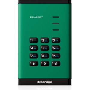 iStorage diskAshur3 SSD 512 GB - Groen (0.51 TB), Externe SSD, Groen