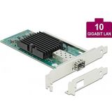 Delock PCI Express Card naar 1 x SFP+ Slot 10 Gigabit LAN (Ethernet, RJ45), Netwerkkaarten, Zwart, Groen
