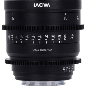 Venus Optic Vaste brandpuntsafstand 15mm T/2.1 Zero-D Cine Sony E (Sony E, Volledig formaat), Objectief, Zwart