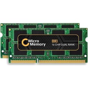 CoreParts DDR3 4 GB: 2 2 GB (2 x 2GB, 1066 MHz, DDR3 RAM, SO-DIMM), RAM, Groen