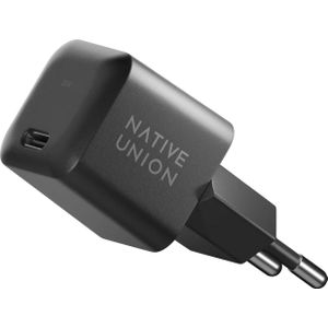 Native Union Snelle GaN Lader PD 30W (30 W, Stroomvoorziening), USB-lader, Zwart