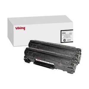 Viking - Tonercartridge TBD4 - Zwart - Compatibel CE285AD - Duopack