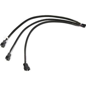 Watercool Y-Splitter 4-Fan PWM, PC ventilator accessoires, Zwart