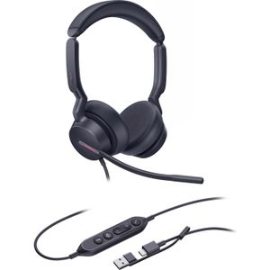 Yealink - UH 44 Serie - Kantoorheadset - Zwart - Bedraad - USB-A