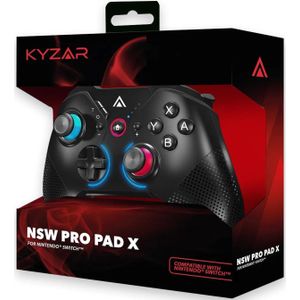Kyzar Nintendo Switch Pro Controller, Zwart