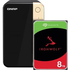 QNAP - TS-264-8G - Netwerkopslag - 2 x 8 TB - Seagate Ironwolf