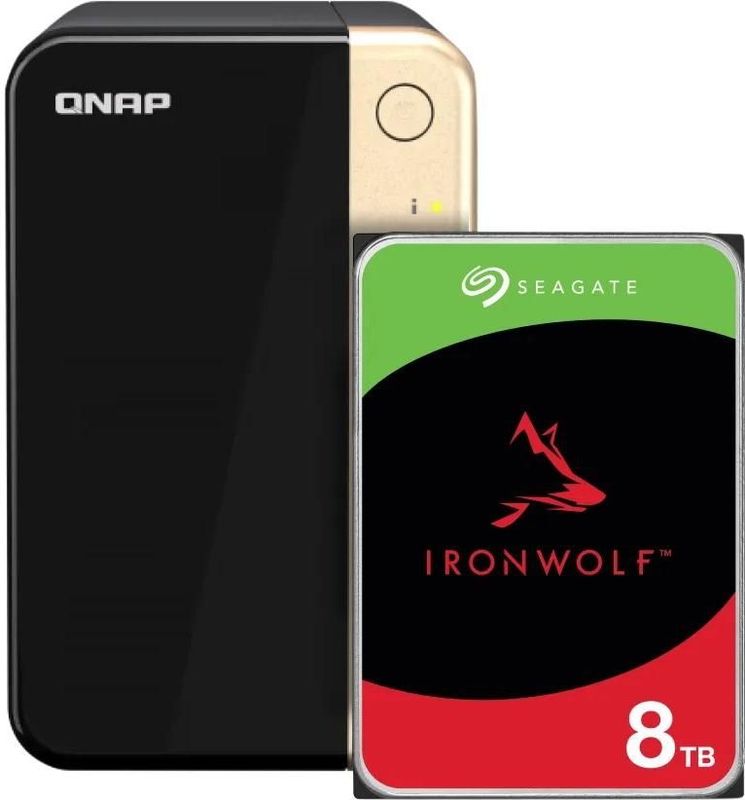 QNAP - TS-264-8G - Netwerkopslag - 2 x 8 TB - Seagate Ironwolf