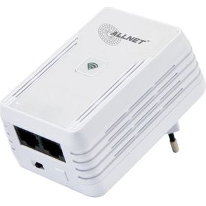 Allnet Zwitserland Powerline 500Mbit Bridge RJ45 + 300Mbit WiFi AP ALL1682511v2 (500 Mbit/s), Powerline