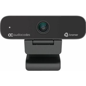 Kramer KAC-CAM-CC-10 - 1080p camera, USB 2.0, 3x digitale zoom, Teams gecertificeerd (2 Mpx), Webcam, Zwart