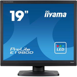 iiyama E1980D-B1 5:4 VGA DVI (1280 x 1024 pixels, 19""), Monitor, Zwart