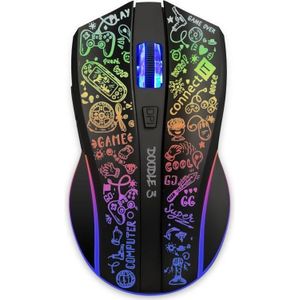 Connect IT CMO-3530-DD (Draadloze), Muis, Zwart