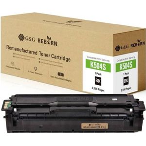 G&G, Toner, Toner vervangt Samsung K504S Compatibel Zwart 2500 pagina's Reborn remanufac