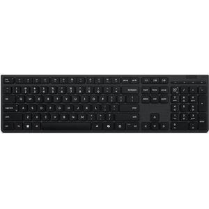 Lenovo Professional Wireless Rechargeable Keyboard-German (DE, Draadloze), Toetsenbord, Grijs