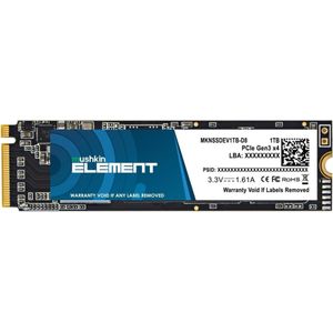 Mushkin SSD Element M.2 1TB PCIe Gen3x4 NVME (1000 GB, M.2 2280), SSD